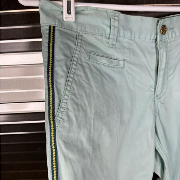 Tory Burch Blue Side Stripe Pants 4 - Picture 3 of 13